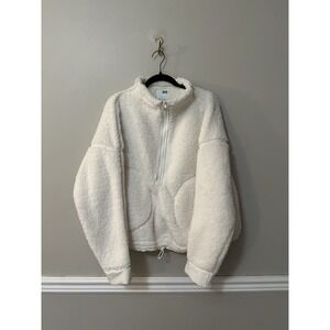 SO Juniors Toggle High Pile Quarter Zip Pull Over Off White Size‎ XXL
